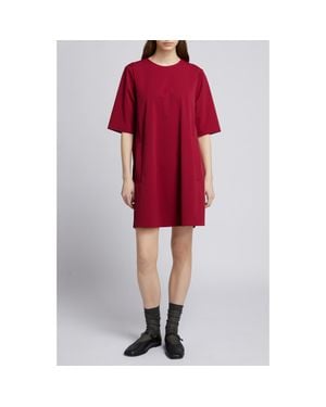 MM by Max Mara Pigna Jersey Shift Dress - Red