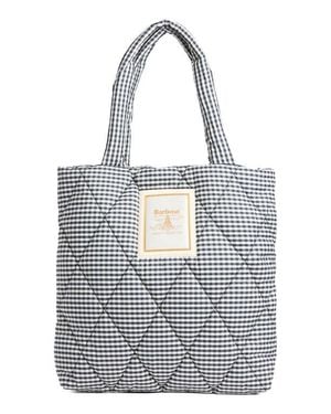 Barbour Riah Gingham Diamond Quilted Tote - Blue
