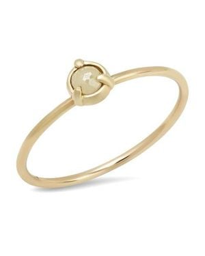 Elliot Young Claw 14K 3 Prong Stackable Ring - Metallic