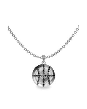 Paskal The Basketball Leaking Ball Diamond Pavé Necklace - Metallic