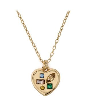 Kate Spade Self-Love Club Pendant Necklace - Metallic