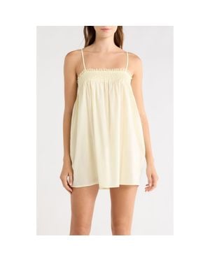 Open Edit Flirty Cotton Nightgown - Natural