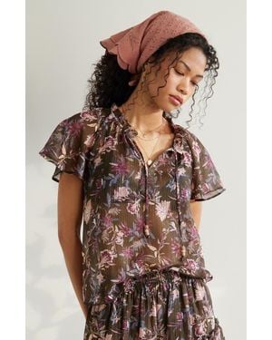 Treasure & Bond Eyelet Embroidered Bandana - Pink