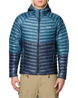 Mountain Hardwear Ghost Whisperer Packable 800-Fill-Power Down Hooded Jacket - Blue