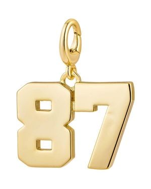 The Drip Bros Drip Digits Number Pendant Charm - Metallic