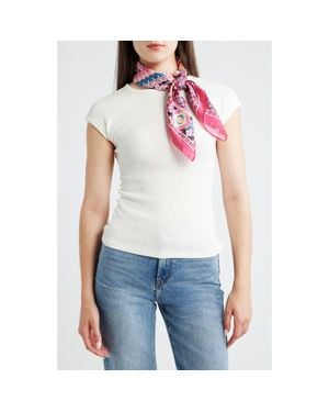 Treasure & Bond 4-Piece Scrunchie & Square Scarf Set - Red