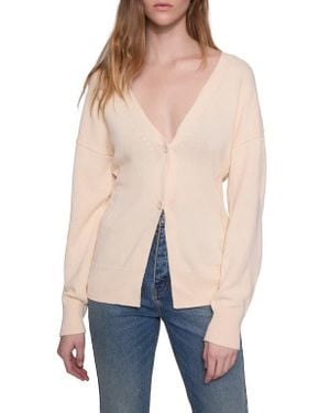 Rebecca Minkoff Kate Fitted Waist Cotton Cardigan - Natural