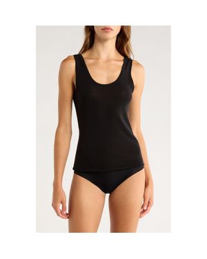 Nordstrom Luxe Layering Tank Top - Black