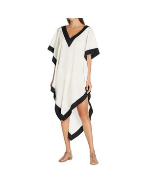 VALIMARE Aria High-Low Crepe De Chine Cover-Up Dress - White