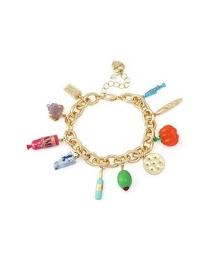 Betsey Johnson Charcuterie Flex Bracelet - White