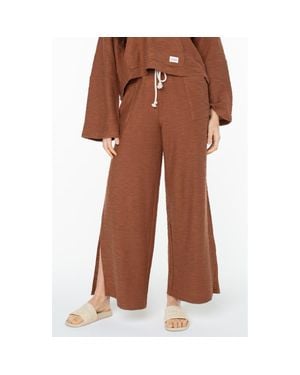 Roxy Beach Breeze Split Hem Pants - Brown