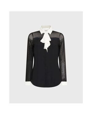 Anne Fontaine Sheryl Designer Long Sleeve Shirt - Black