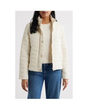 Cece Short Quilted Jacket - Natural