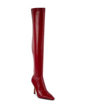 Steve madden red thigh high boots clearance
