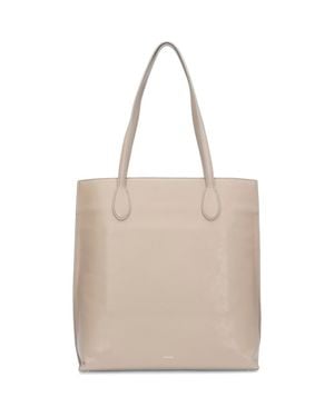 Vince Athene Leather Tote - Natural
