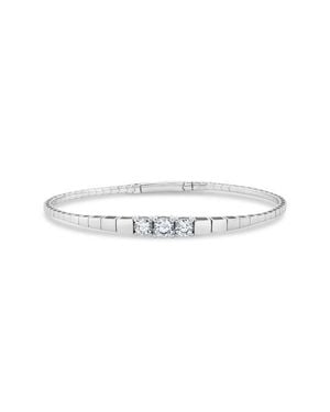Crislu Pure Flex Graduated Cubic Zirconia Bracelet - Multicolor
