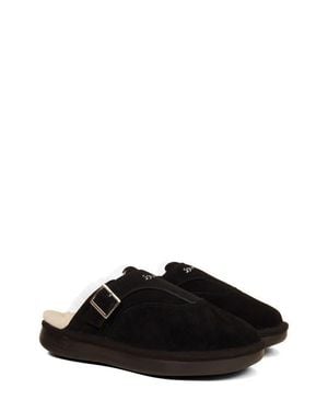 Brunch Gender Inclusive Amour Genuine Shearling Slipper - Black