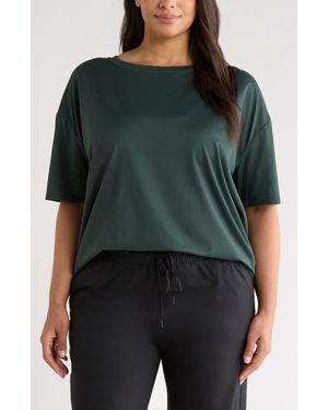 Zella Equilibrium Short Sleeve Cocoon T-Shirt - Green