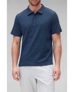 Reigning Champ Solotex Mesh Tiebreak Polo - Blue