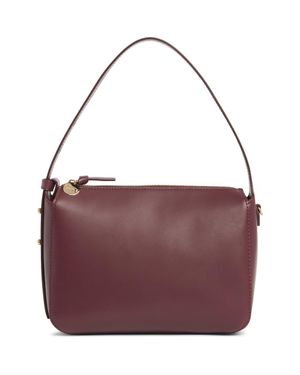 Clare V. Fleurine Leather Shoulder Bag - Purple