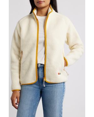 Fjallraven Vardag Pile Fleece Zip Jacket - Natural