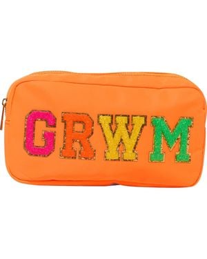 Malibu Sugar Nylon Pouch W/ Grwm Patch - Orange
