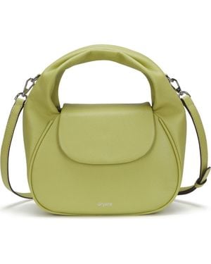 orYANY Anaan Leather Top Handle Tote - Green