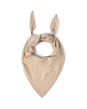 Brunello Cucinelli Scarf With Monili - Metallic