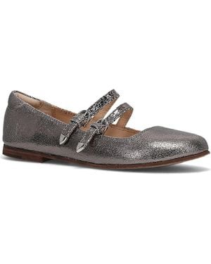 Frye Carson Mary Jane Flat - Gray