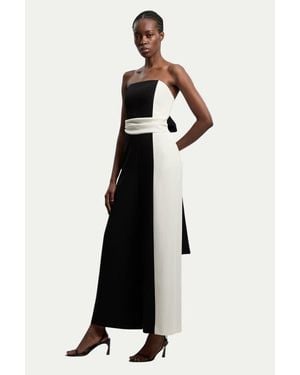 Karen Millen Soft Tailored Bandeau Jumpsuit - Multicolor