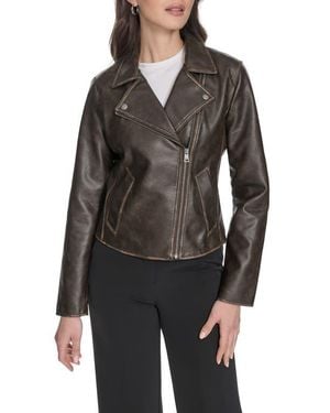Levi's Essential Faux Leather Moto Jacket - Black