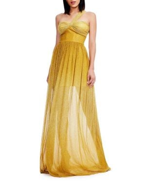 strapless open back dress Kleo One Shoulder Maxi Dress - Silver main image 1