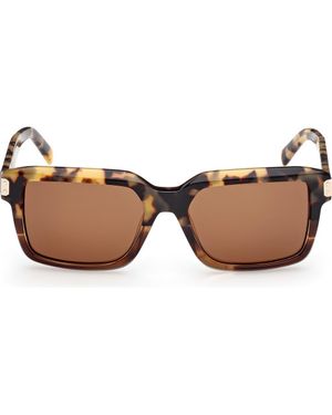 MCM 54Mm Polarized Square Sunglasses - Metallic