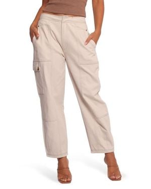 Petal & Pup Kiah Cotton Cargo Pants - Natural