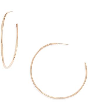 Nashelle Large Loom Hoop Earrings - Metallic