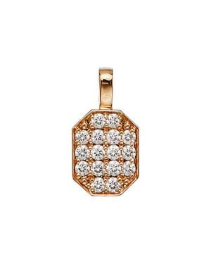 Sethi Couture Small Pav� Diamond Tag Pendant - Metallic