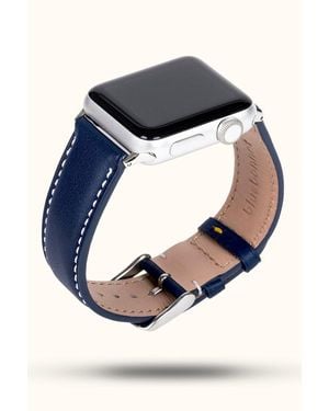 Bluebonnet Le Petit Prince Italian Leather Apple Watch Band - Blue