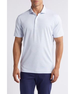 Johnnie-o Vik Stripe Prep-Formance Polo - White