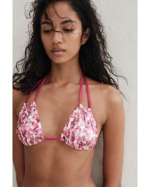 H&M Padded Triangle Bikini Top - Brown