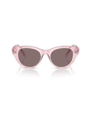 Swarovski 48Mm Round Sunglasses - Pink