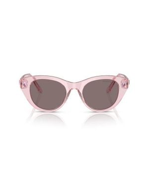 Swarovski 48Mm Round Sunglasses - Pink