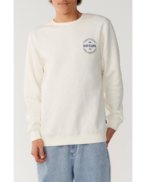 Rip Curl Staple Crewneck Sweatshirt - White