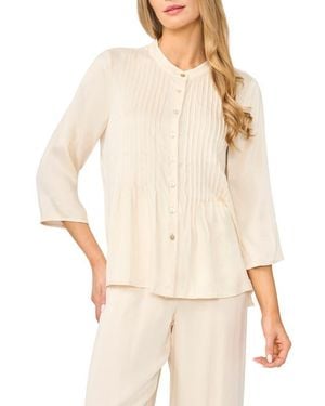 Halogen® Pintuck Top - Natural