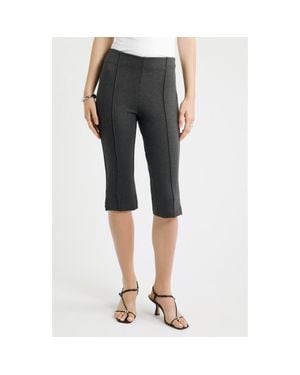 Nordstrom Ponte Knit Capri Pants - Gray