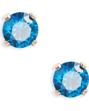 SET & STONES Birthstone Stud Earrings - Blue