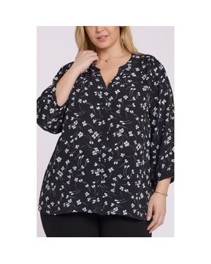 NYDJ Pintuck Top - Black