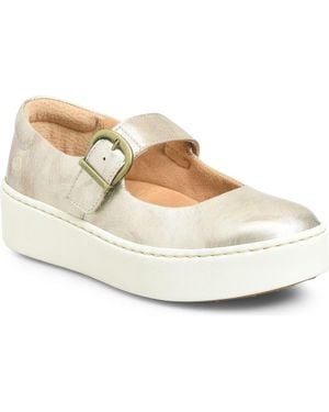 Børn Mira Mary Jane Platform Sneaker - Natural
