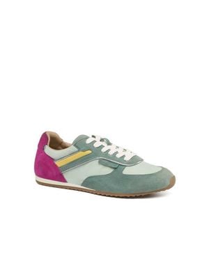 J/Slides Poppy Suede Sneaker - Green