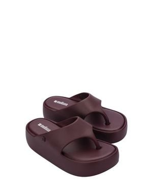 Melissa Free Platform Flip Flop - Purple