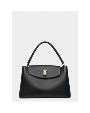 Bally Lock Me Top Handle Bag - Black